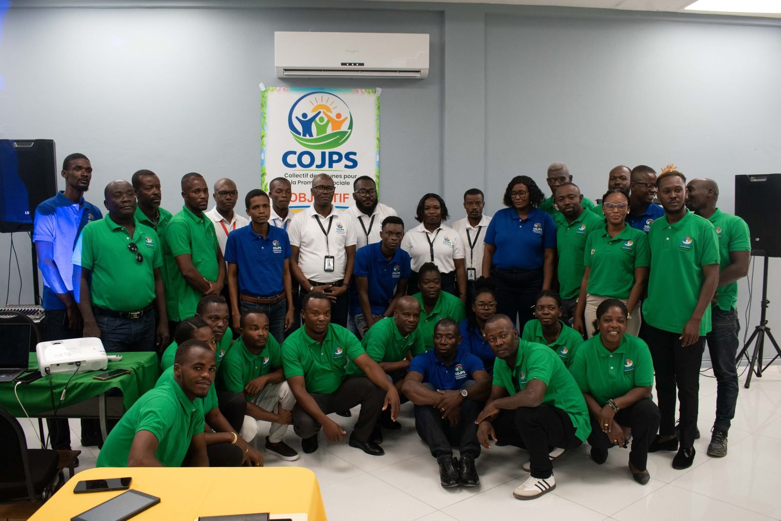 Les membres du COJPS réunis lors d'une formation